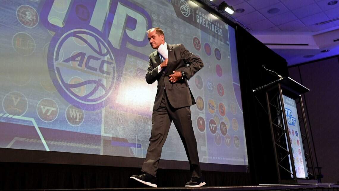 In ‘get busy’ or perish times, Jim Phillips talks ACC’s future in Charlotte, out West