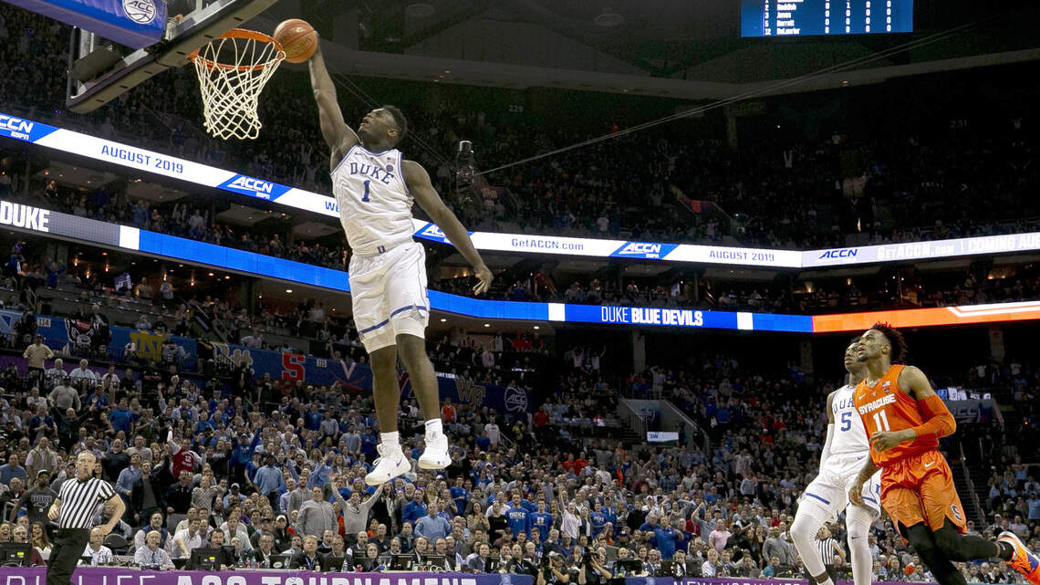 The time is here: Zion Williamson will play for Duke against Syracuse