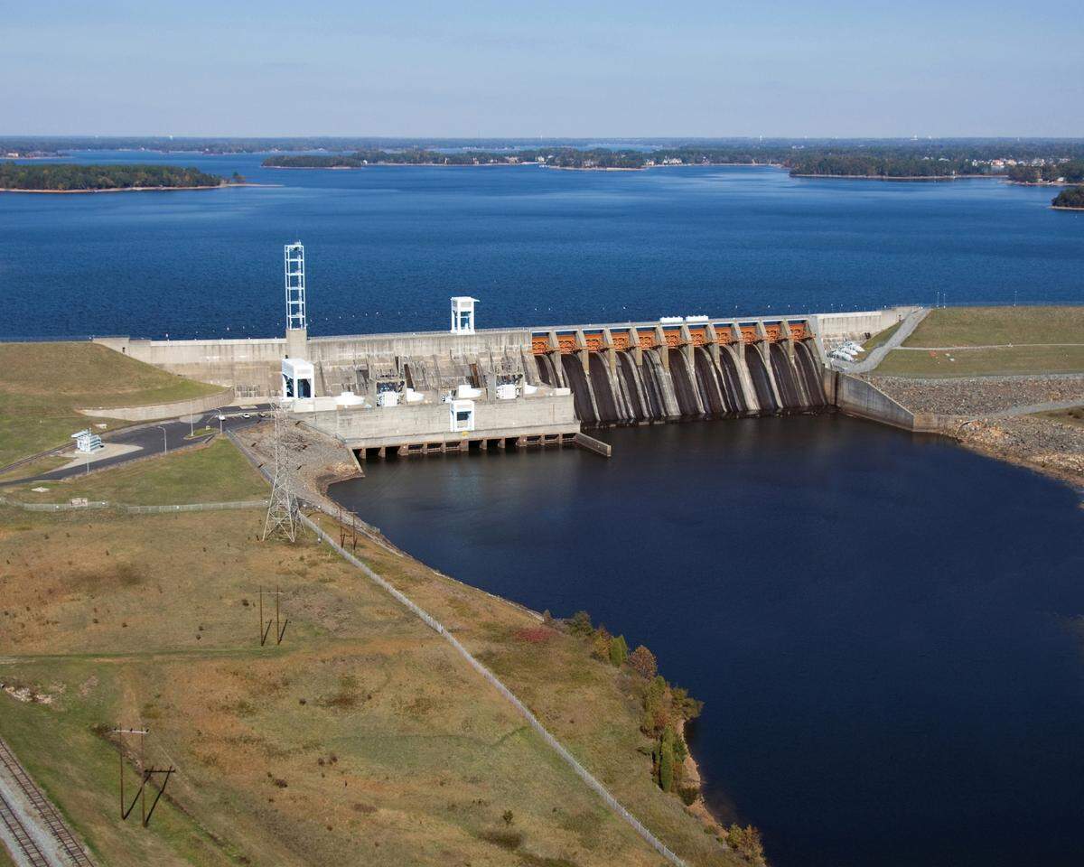 Cowans Ford Dam on Lake Norman is one of 49 hydroelectric plants operated by Duke Energy in North and South Carolina