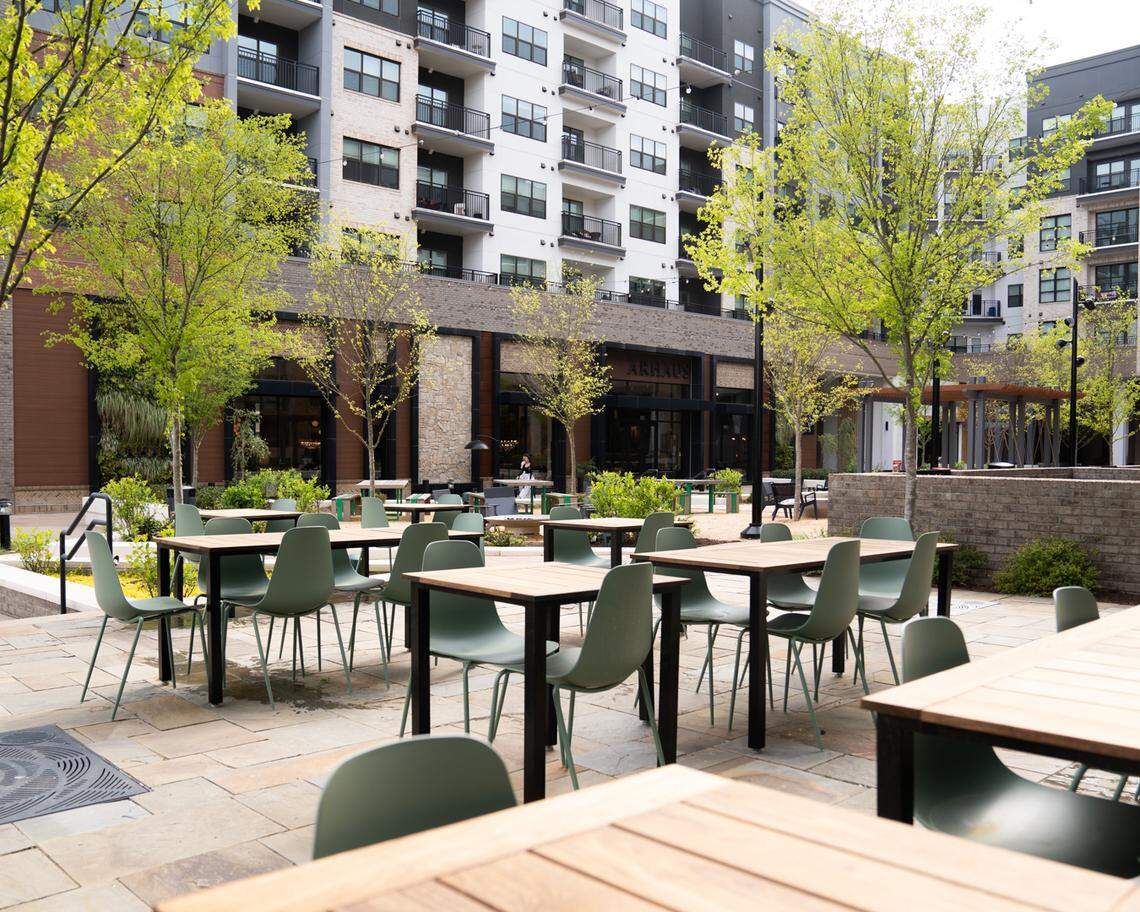 Unlike its Raleigh original, Brewery Bhavna’s new Cary location offers a sunny outdoor patio.