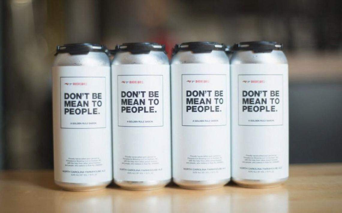 In 2016, Ponysaurus Brewing Co. and dozens of other North Carolina breweries created the Don’t Be Mean to People: A Golden Rule Saison to raise money and awareness about House Bill 2 in North Carolina. Now, the beer is raising money for LGBTQ causes in the name of North Carolina Lt. Gov. Mark Robinson.