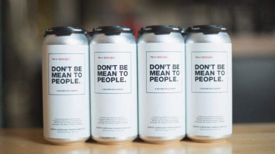 In 2016, Ponysaurus Brewing Co. and dozens of other North Carolina breweries created the Don’t Be Mean to People: A Golden Rule Saison to raise money and awareness about House Bill 2 in North Carolina. Now, the beer is raising money for LGBTQ causes in the name of North Carolina Lt. Gov. Mark Robinson.
