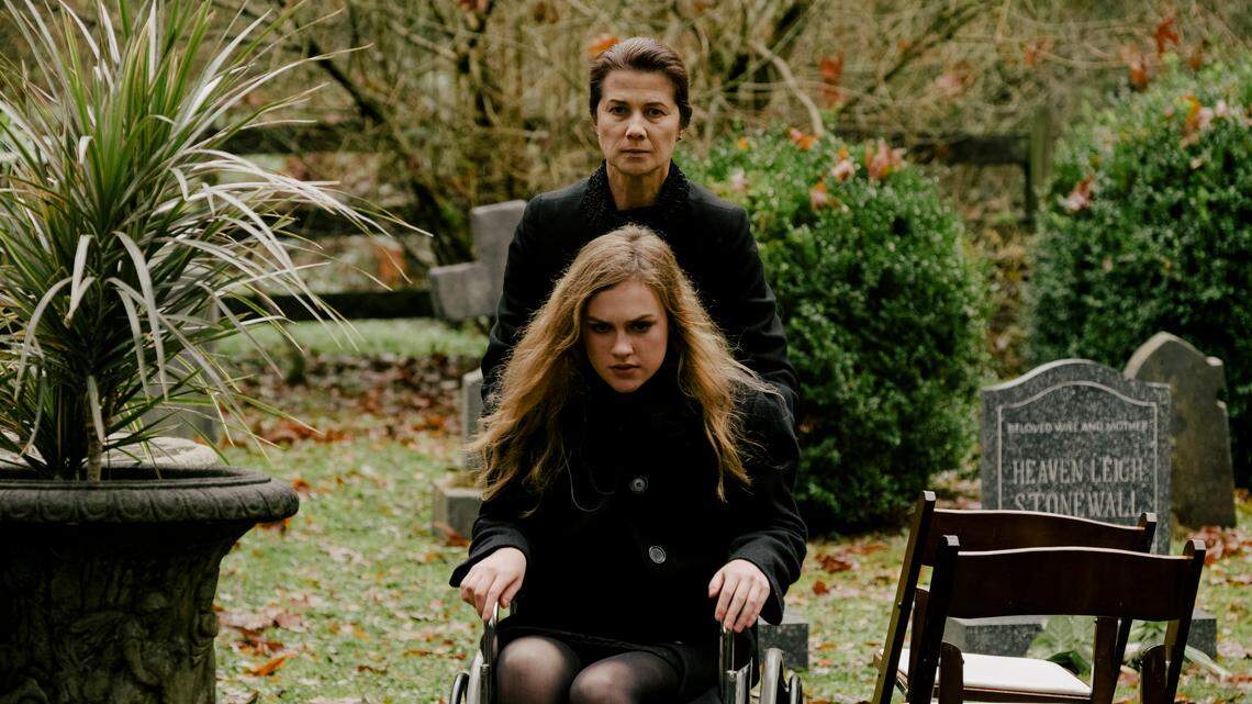 Daphne Zuniga stars as Nurse Broadfield and Lizzie Boys stars as Annie in the Lifetime movie “V.C. Andrews’ Gates of Paradise,” premiering Saturday, August 17.