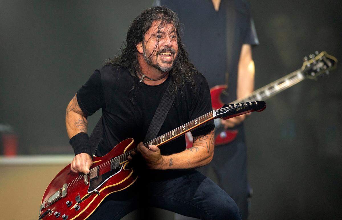 Dave Grohl and Foo Fighters in concert at Raleigh, N.C.’s Coastal Credit Union Music Park at Walnut Creek, Tuesday night, May 7, 2024.