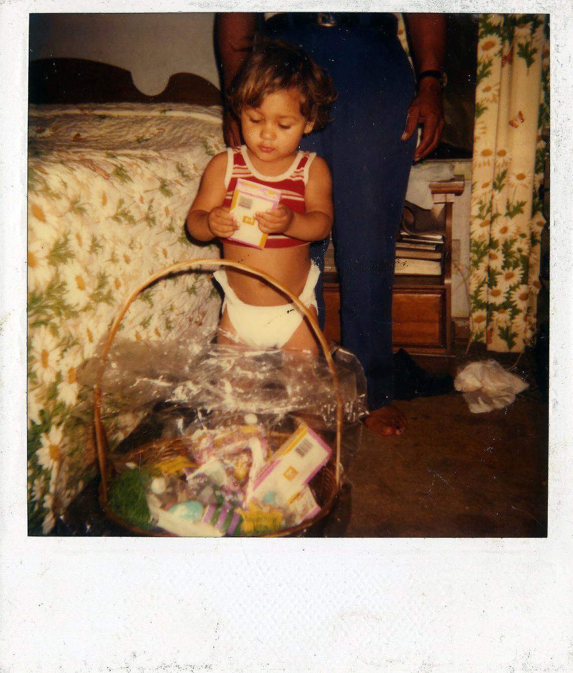 Chris Jacobs at age 2with his Easter basketball. His grandmother made sure he got one every years.