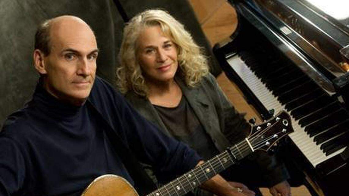 James Taylor and Carole King in Washington, MA at James Taylor’s recording studio The Barn in 2010, prior to the start of The Troubadour Reunion Tour.