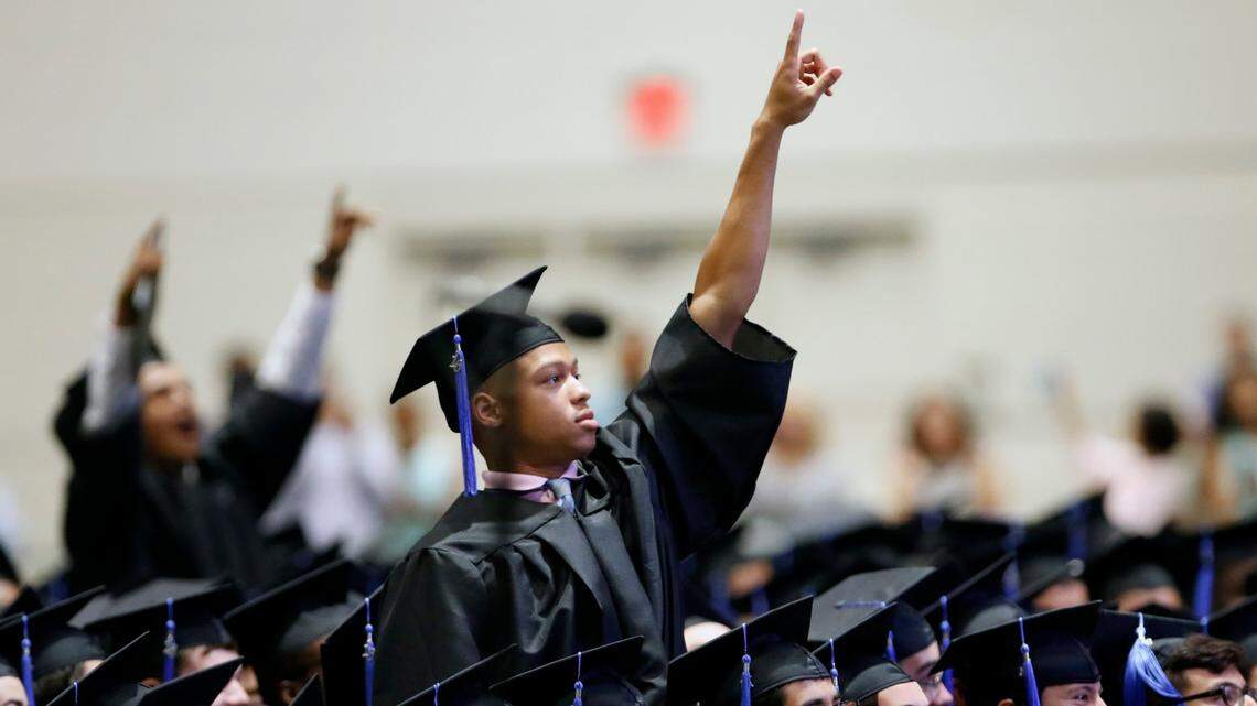 Thousands of high school seniors are graduating from venues across the Triangle, including the Raleigh Convention Center in downtown Raleigh.