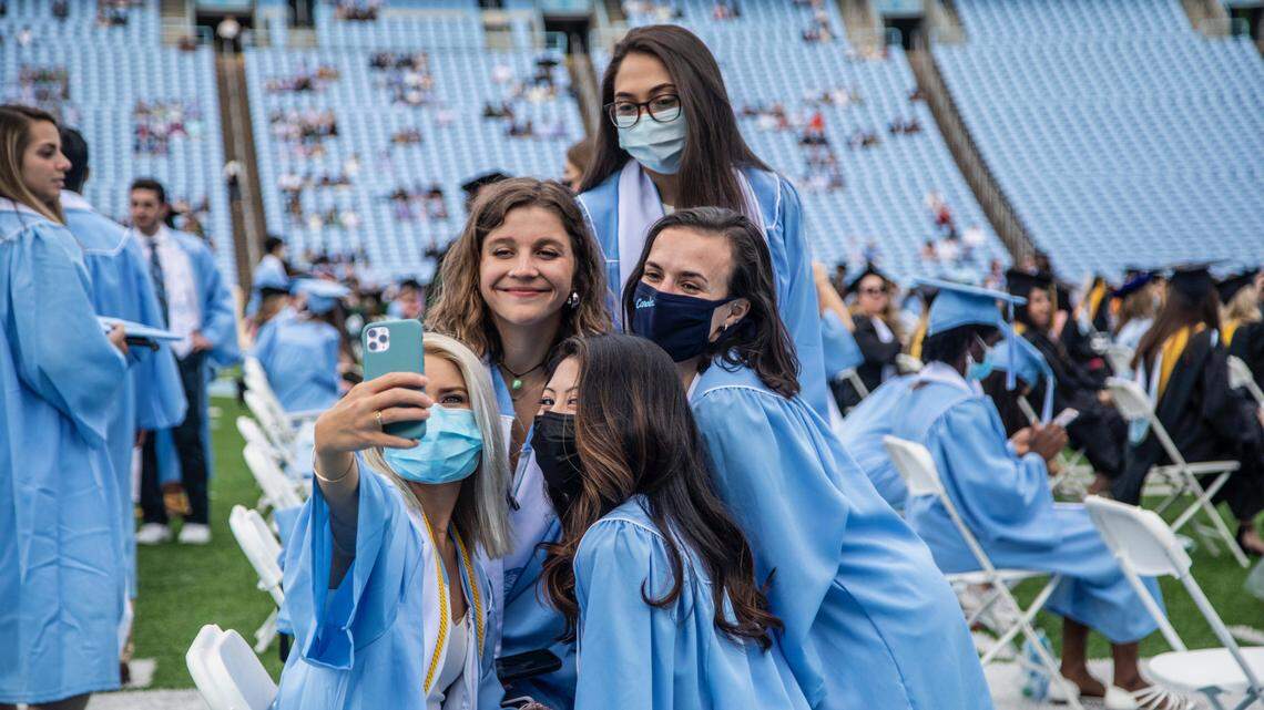 UNC’s tumultuous COVID year ends with Fauci and Corbett virtually addressing grads