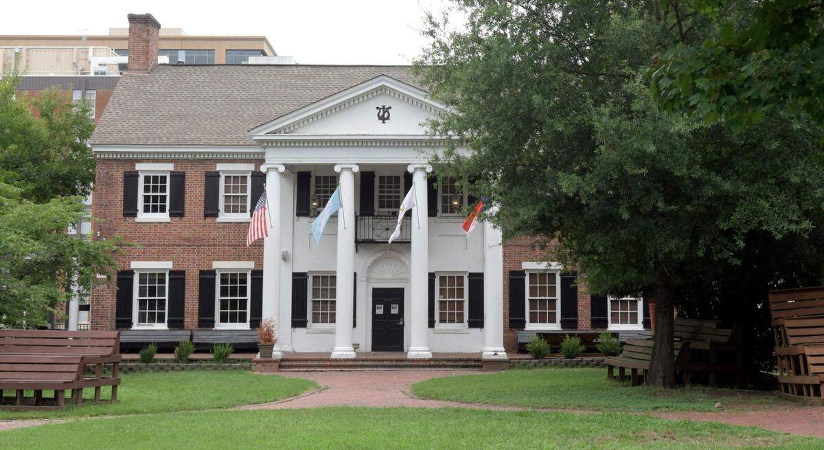 The Zeta Psi fraternity house on W. Cameron Ave. near the UNC campus in Chapel Hill.