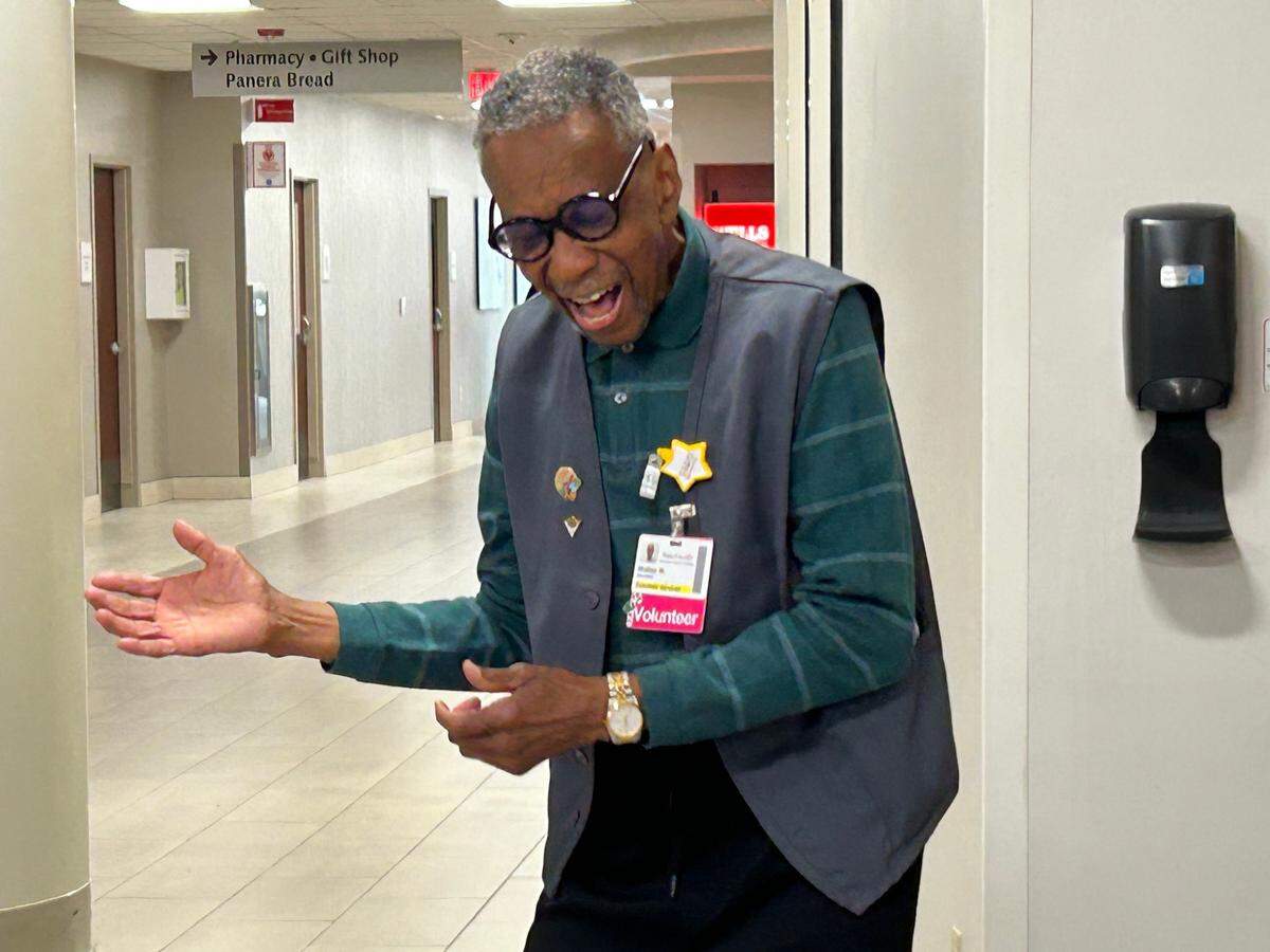 Walter Moreland, longtime R&B singer, entertains both the sick and the healers at WakeMed every Friday.