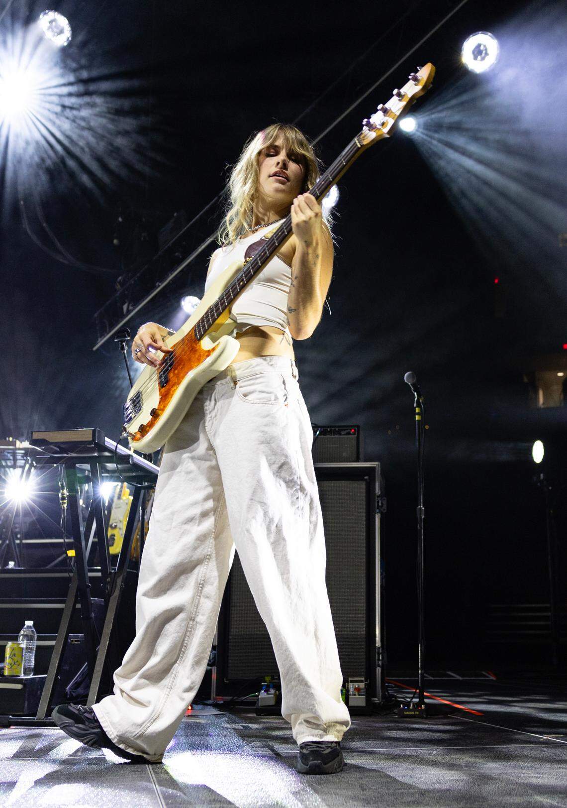 Rainbow Kitten Surprise in concert at Raleigh, N.C.’s Lenovo Center, Saturday night, Oct. 26, 2024.