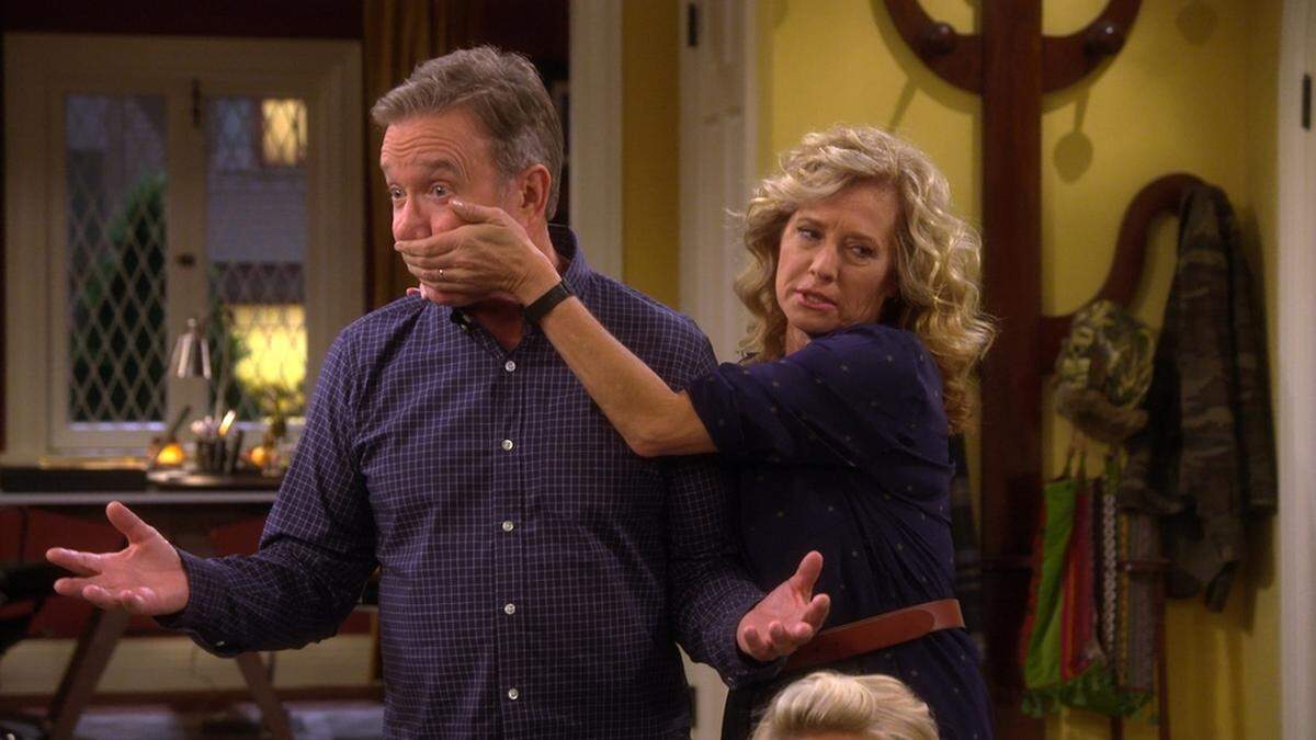 Tim Allen, left, and Nancy Travis in the season premiere of “Last Man Standing” on Fox.