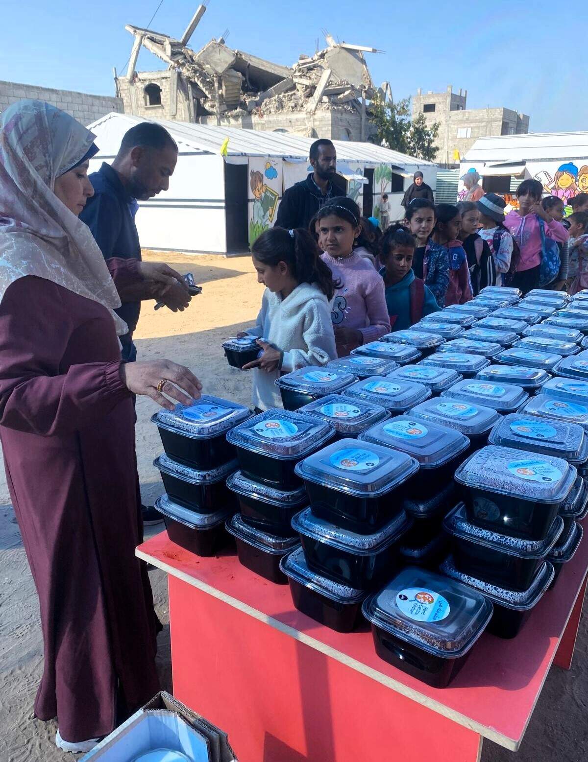 World Central Kitchen provides two hot meals each day to the 18,800 children participating in The Gaza Children Village programs. The nonprofit also works in partnership with Israeli and other social service organizations.