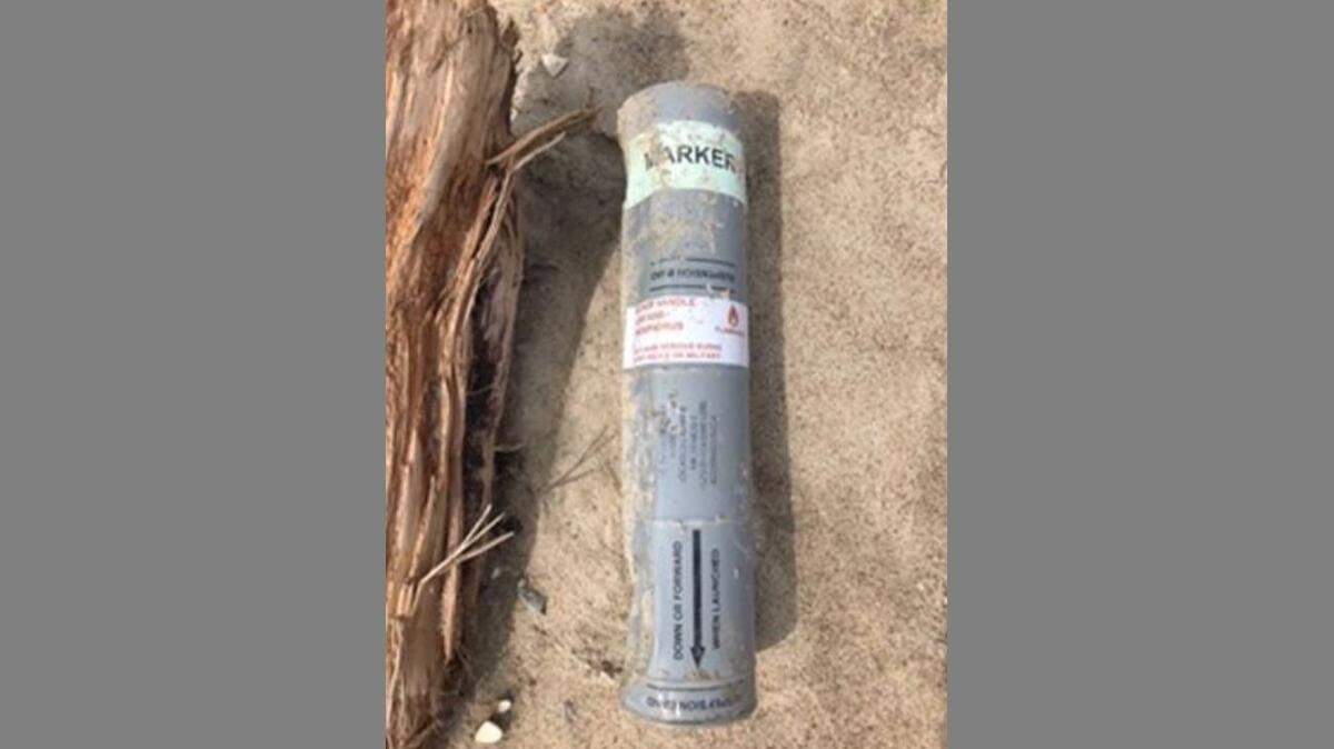 Park rangers called the Marine Corps bomb squad out to the Cape Lookout National Seashore to dispose of an ordnance found on the beach.