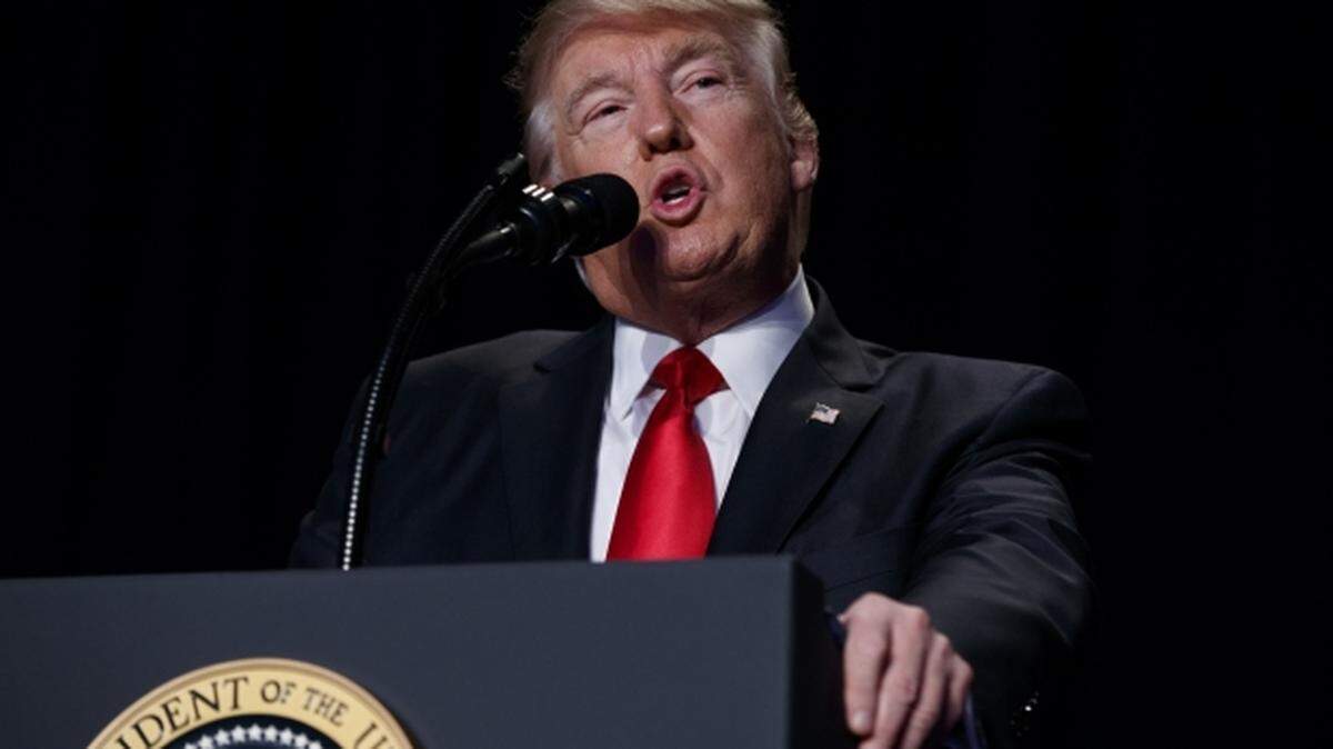 President Donald Trump speaks during the National Prayer Breakfast, Thursday, Feb. 2, 2017, in Washington. (AP Photo/Evan Vucci)