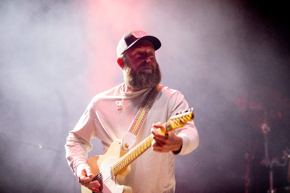 Ryan Engleman of Turnpike Troubadours on stage during the Band Together Mighty Giveback concert, Friday night, Oct. 28, 2022.