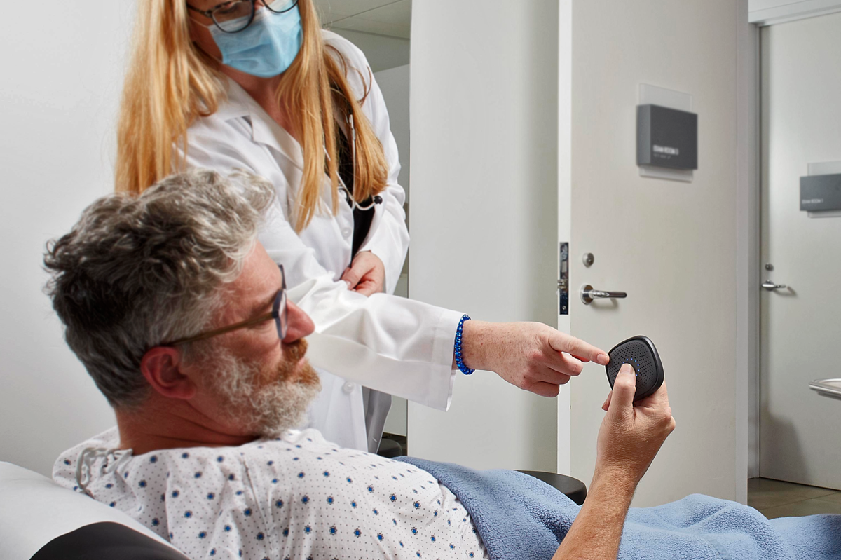 A Relay product being used in a healthcare setting. The Raleigh software company is relocating to North Hills after experiencing exponential growth amid the pandemic.