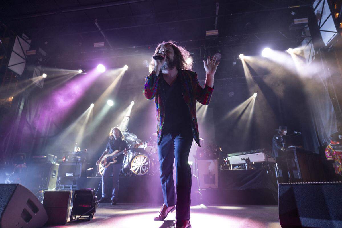 My Morning Jacket performs at City Plaza during Day 2 of the 15th annual Hopscotch Music Festival in downtown Raleigh on Friday, Sept. 5, 2025.