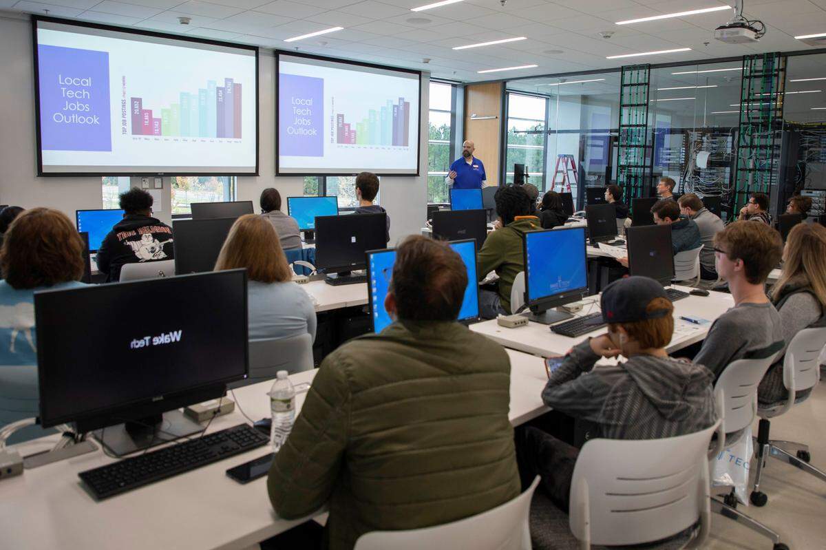 Wake Technical Community College offers Information Technology courses at its Research Triangle Park campus.