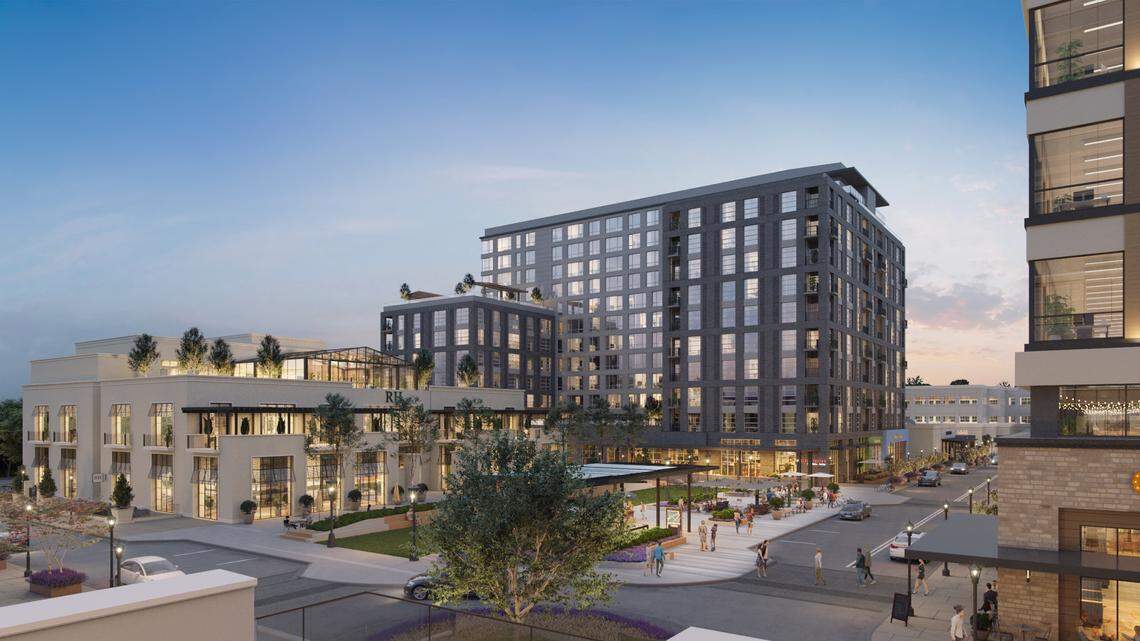 A rendering of Kane Realty’s Main District expansion in North Hills.