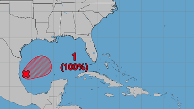 A storm forming in the Gulf of Mexico could dump rain on parts of NC