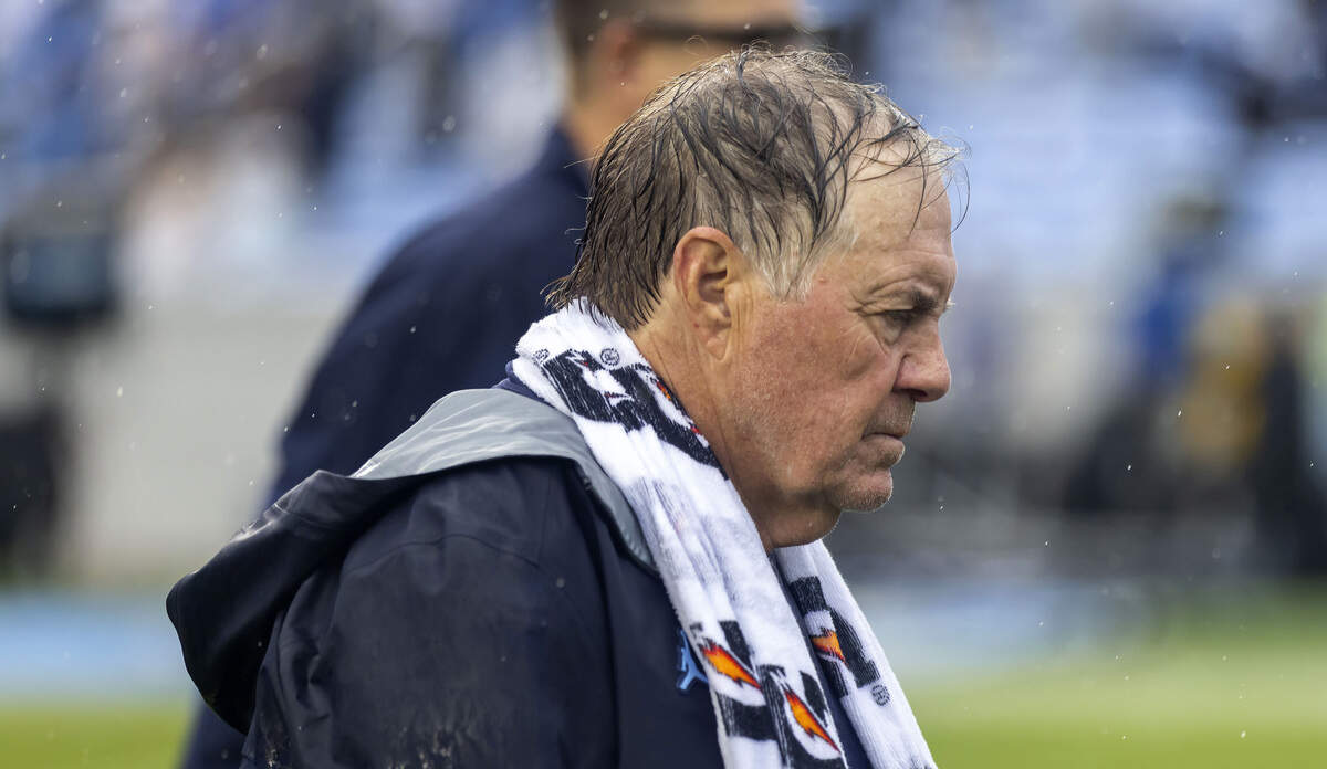 North Carolina coach Bill Belichick leaves the field after the Tar Heels’ 37-26 loss to Notre Dame on Saturday, Oct. 3, 2026, at Kenan Memorial Stadium in Chapel Hill, N.C.
