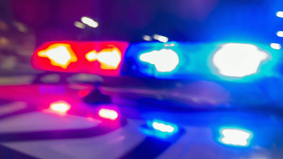 Police car lights in night time, crime scene, night patrolling the city. Abstract blurry image. Photo by Getty Images This is a stock image downloaded from Getty Images. It is a Royalty Free image.