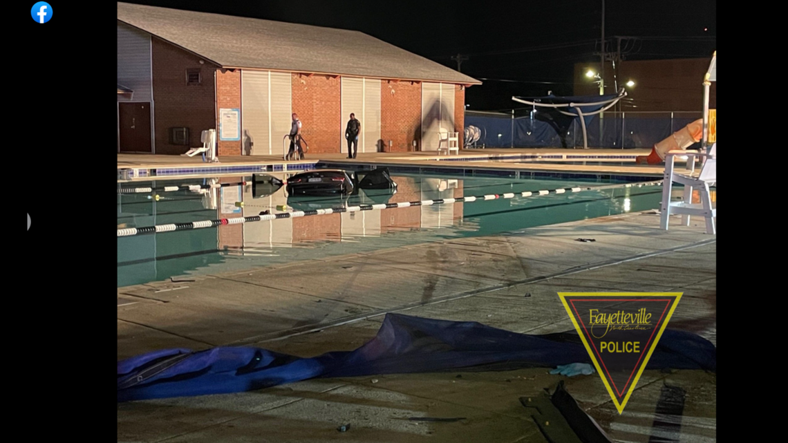 A driver careened toward a pool as shots rang out at a North Carolina park, officials said.