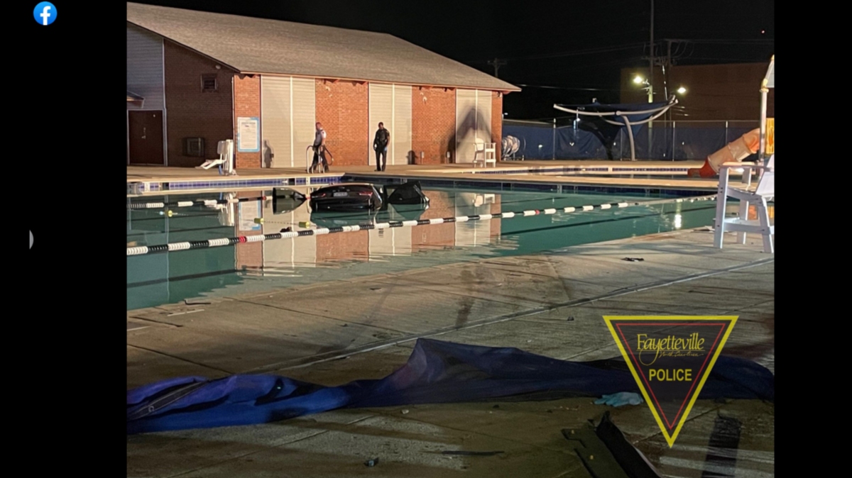A driver careened toward a pool as shots rang out at a North Carolina park, officials said.