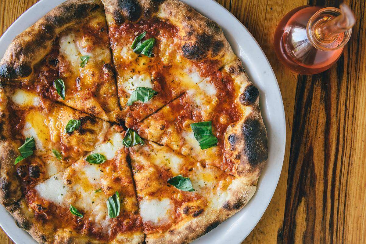 A pie at Pizzeria Toro