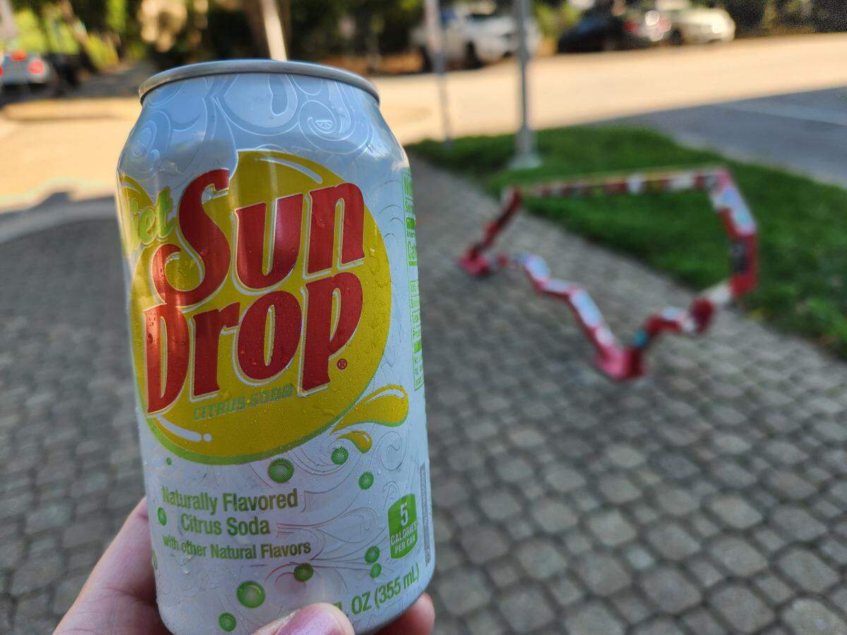 A can of diet Sun Drop, a citrus soda and favorite of North Carolina Gov. Roy Cooper.