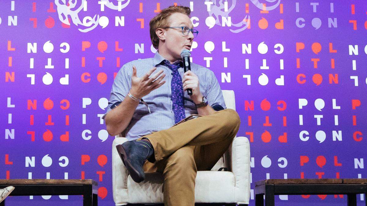 Clay Aiken at Politicon in Nashville, Tennessee, October 2019.