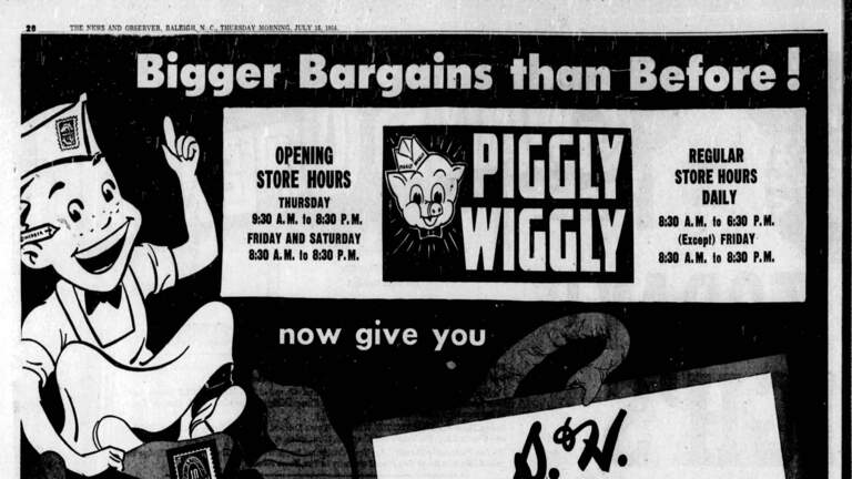 A rum ship & this piggy goes to market — Today in Triangle history