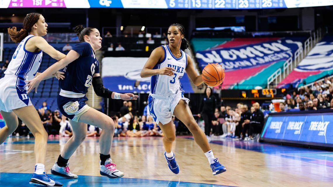 Duke during the 2024 Ally ACC Women’s Basketball Tournament in Greensboro, N.C. Thursday March 7th, 2024 (Photo by Jaylynn Nash/ACC)