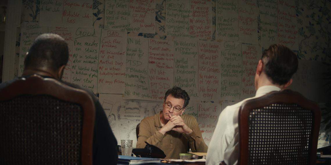 Colin Firth as Michael Peterson in the HBO Max limited series “The Staircase.”