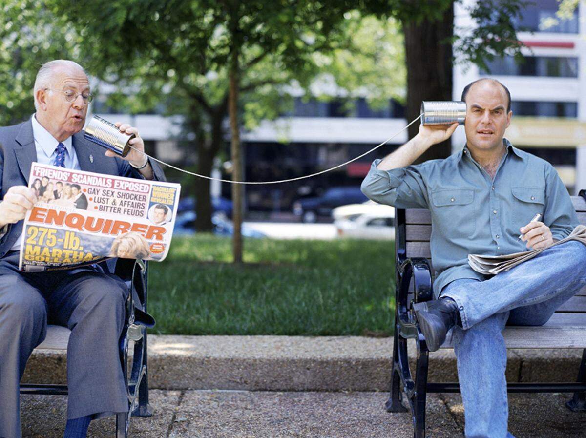 In this 2009 publicity image released by NPR, Carl Kasell, left, and Peter Sagal  from the NPR satirical news quiz show, "Wait, Wait...Don't Tell Me!" are shown.