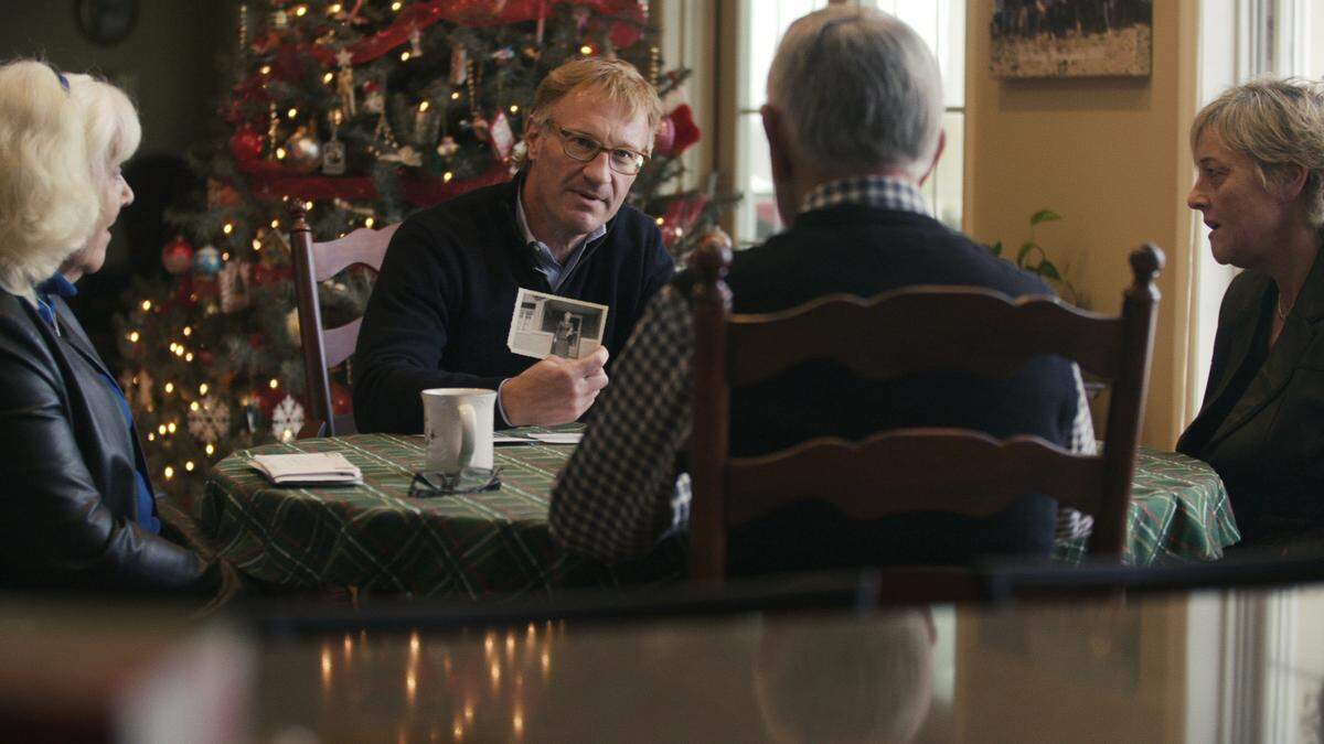 Stephen Pandos, center, looks for answers to his sister Jennifer’s disappearance in the HBO (MAX) documentary series “Burden of Proof,” directed by Cynthia Hill.