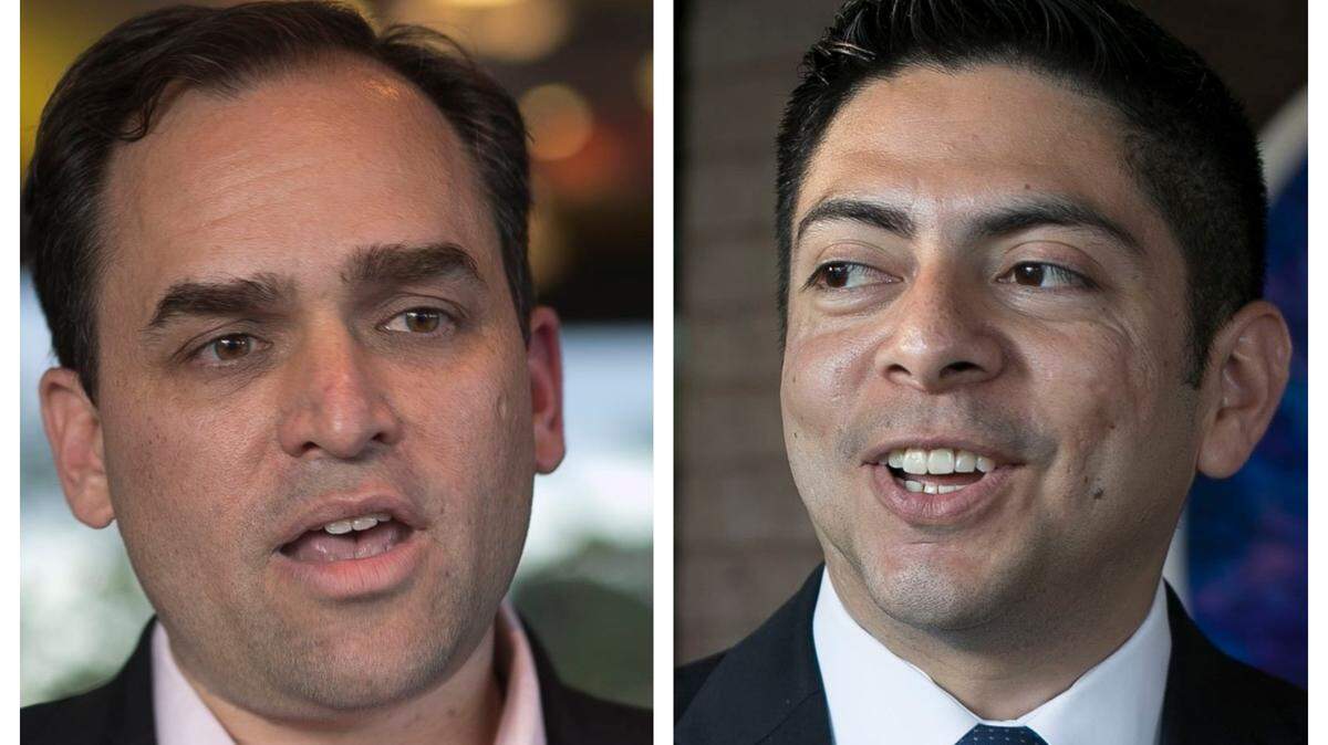 Wiley Nickel, left, and Luis Toledo