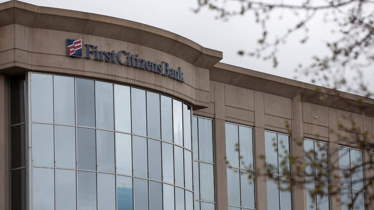 First Citizens Bank is photographed in Raleigh, N.C. on Monday, March 27, 2023.