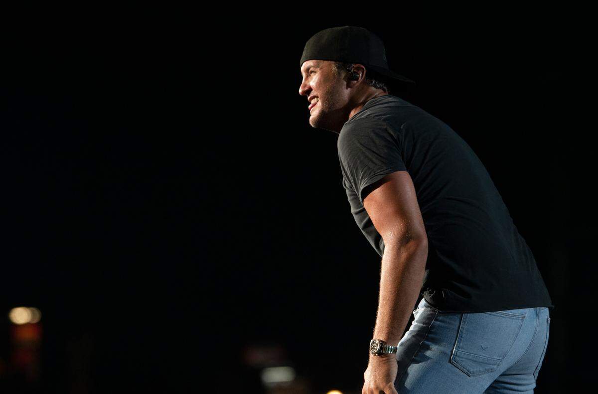 Luke Bryan brings his “Raised Up Right Tour” to the Coastal Credit Union Music Pavilion at Walnut Creek in Raleigh, N.C., Friday night, July 8, 2022.