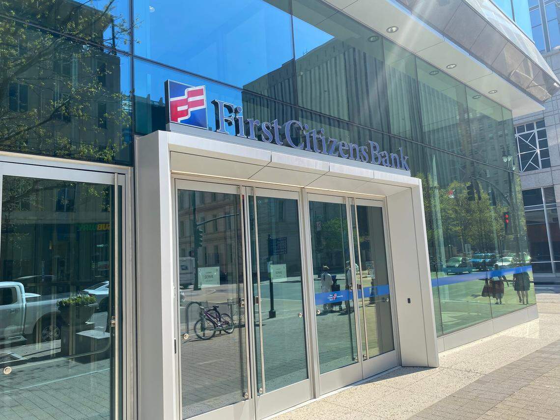 First Citizens Bank branch on Fayetteville St. in downtown Raleigh.