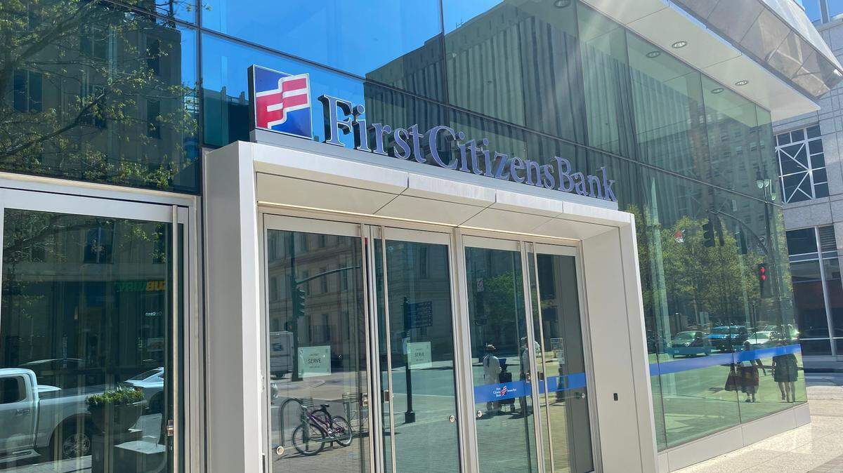 First Citizens Bank branch on Fayetteville St. in downtown Raleigh. 