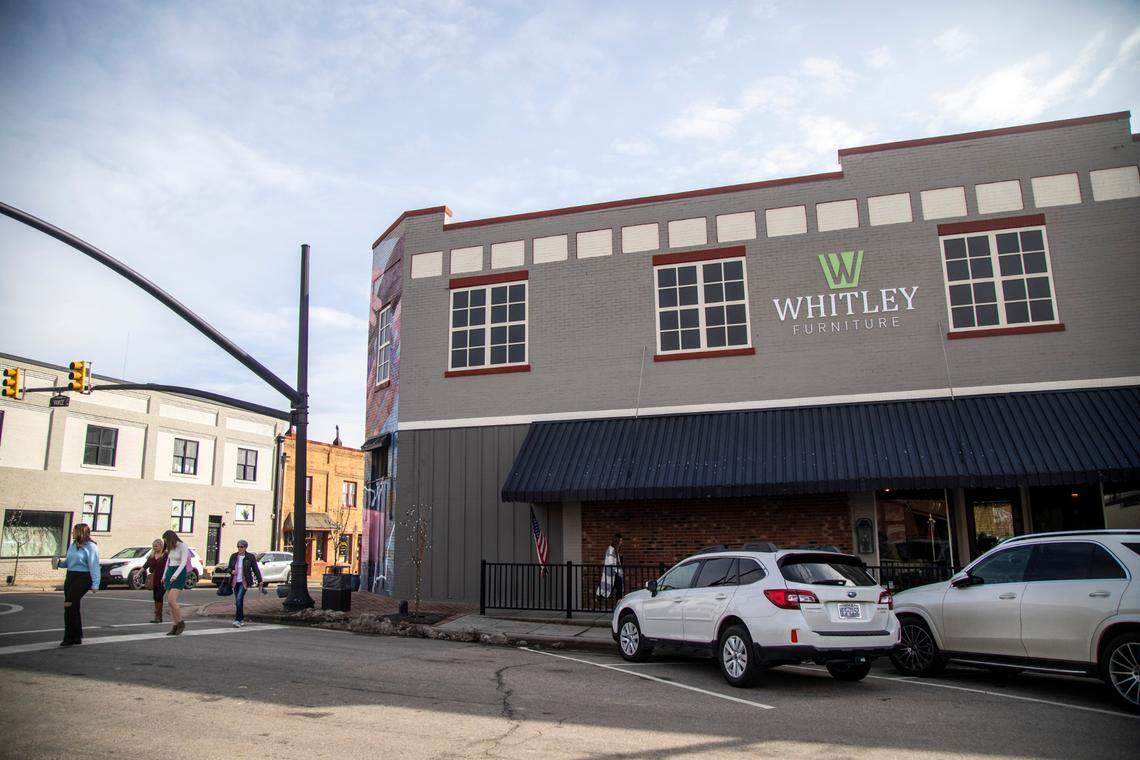 Whitley Furniture Gallery in downtown Zebulon is going out of business after four generations of family operation. The city block it covers will likely be redeveloped.