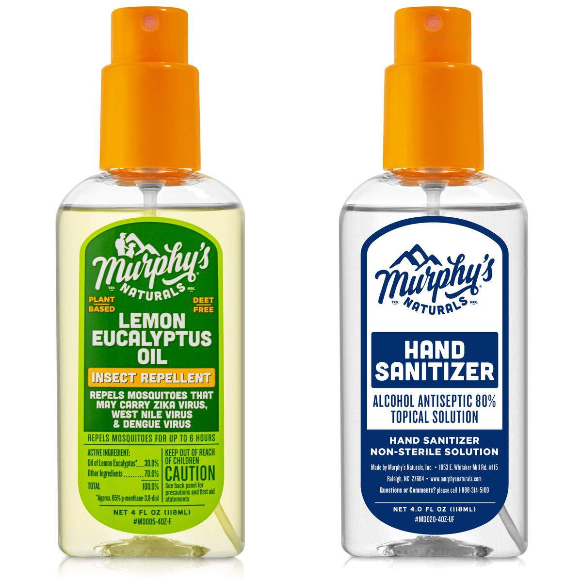 Murhpy’s Naturals repurposed the bottles for its lemon eucalyptus oil for its new line of hand sanitizer.
