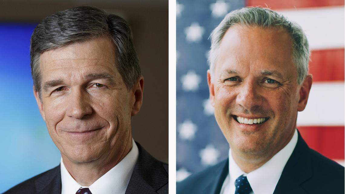 Democrat incumbent Gov. Roy Cooper (left) is facing Republican challenger Dan Forest in 2020.