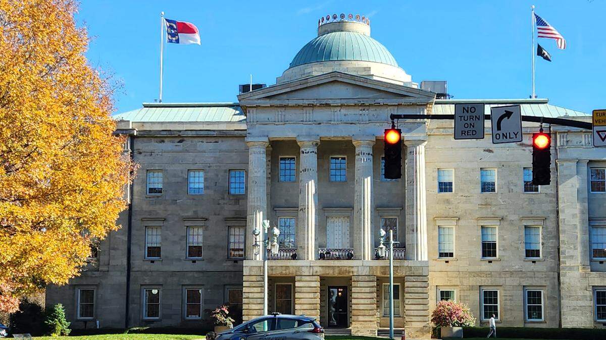 North Carolina’s historic State Capitol building in downtown Raleigh, pictured on Dec. 1, 2022.