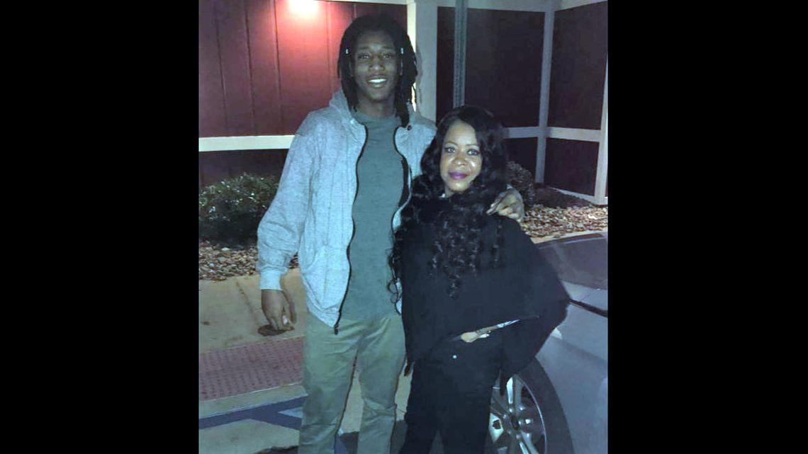 Jabari Williams, 21, with his mother Sherry in an undated photograph. Jabari Williams was killed in 2022. He was Sherry Williams’ youngest son and the second to be killed by gun violence.