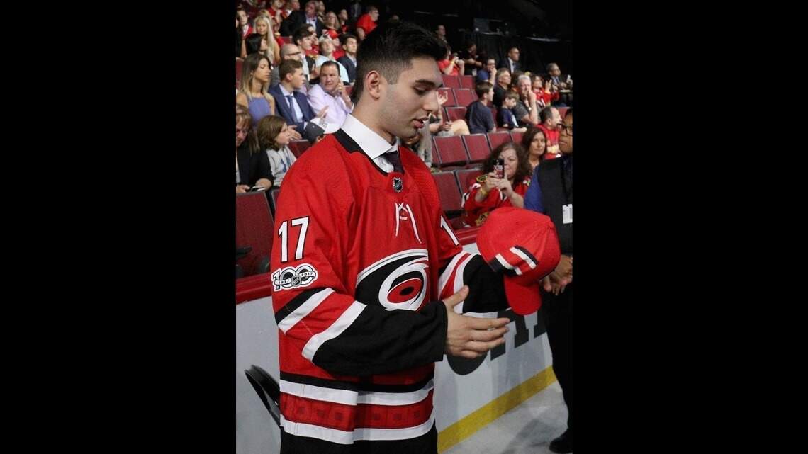 Hurricanes’ prospect Stelio Mattheos recovering from cancer surgery