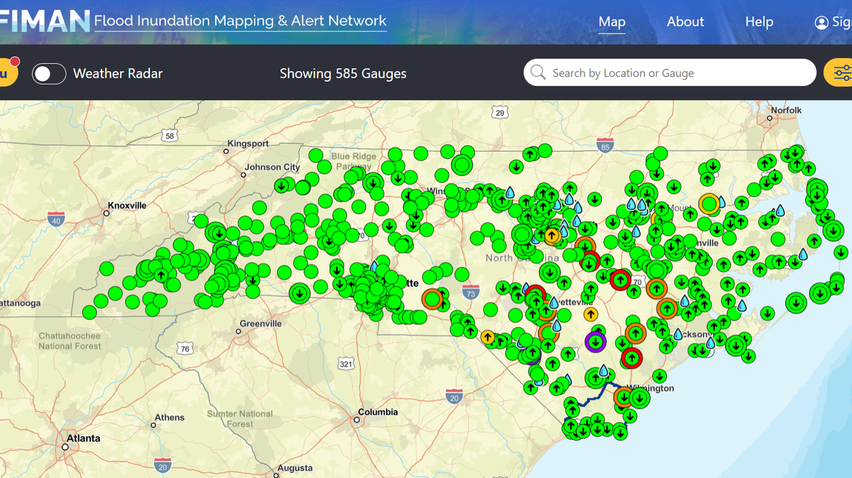 NC residents can use this real-time tool to search where stream flooding is likely