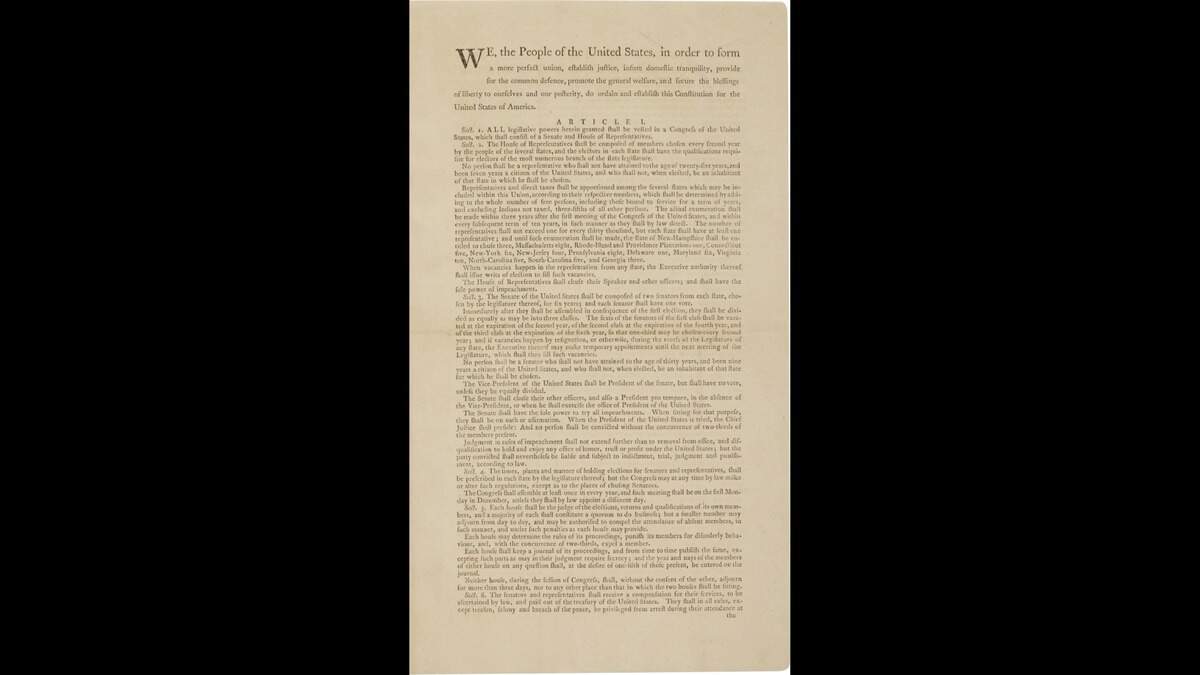 A rare first printing of the U.S. Constitution will be on public display, alongside North Carolina’s copy of the Bill of Rights, at the N.C. Museum of History in Raleigh on Dec. 7.